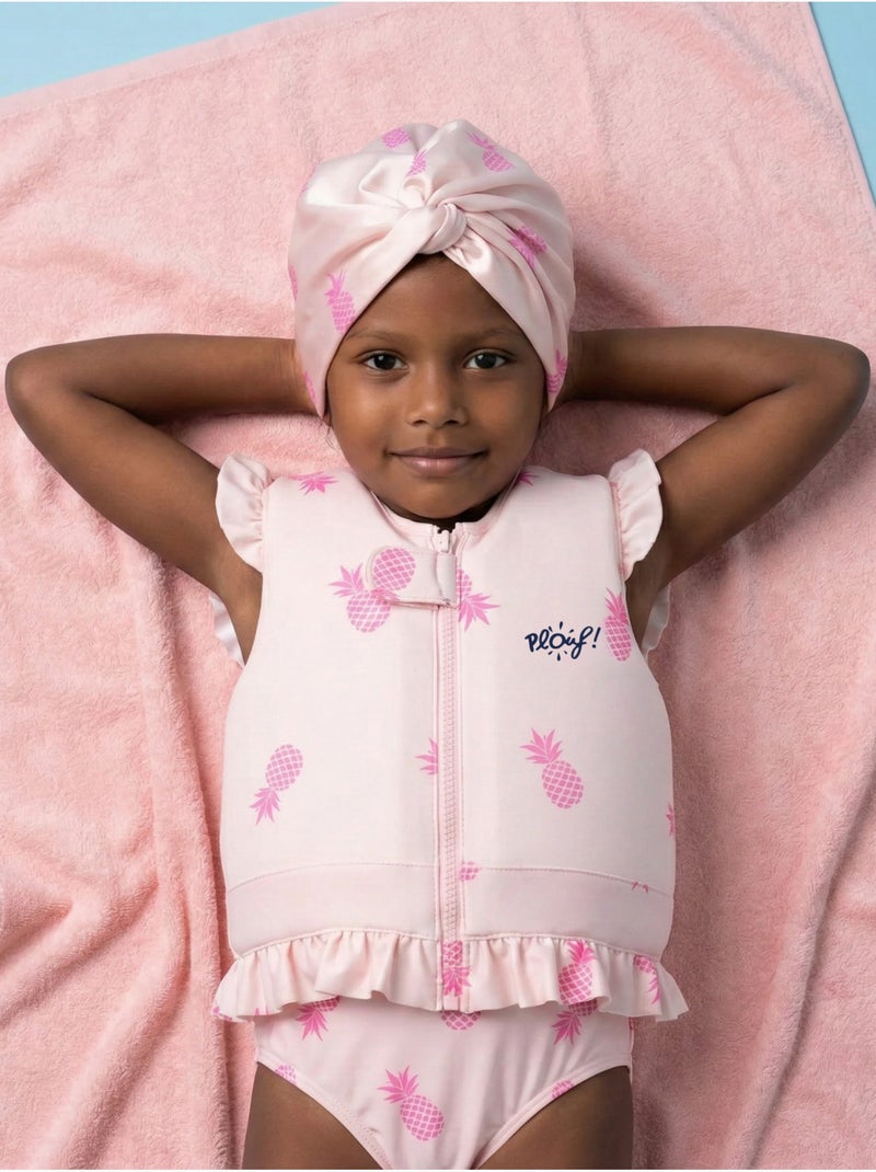 Turban de bain Anti-UV Fille Ananas Beige - Kiabi