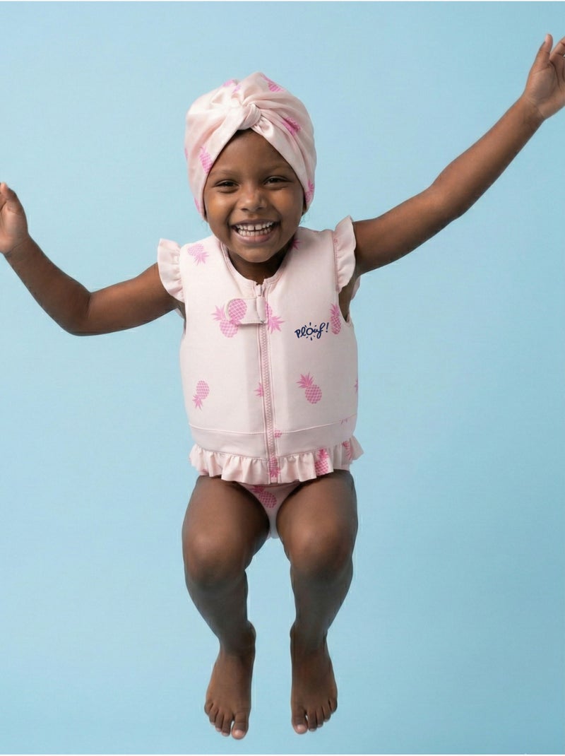 Turban de bain Anti-UV Fille Ananas Beige - Kiabi
