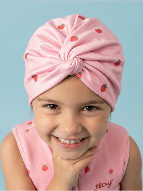 Turban de bain Anti-UV Fille Fraise - Kiabi
