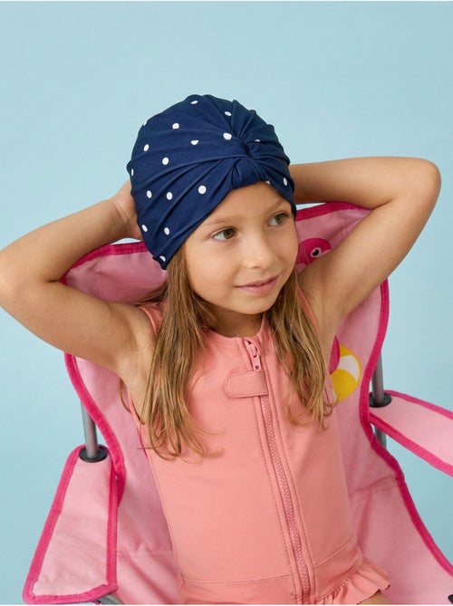 Turban de bain Anti-UV Fille Marine - Kiabi