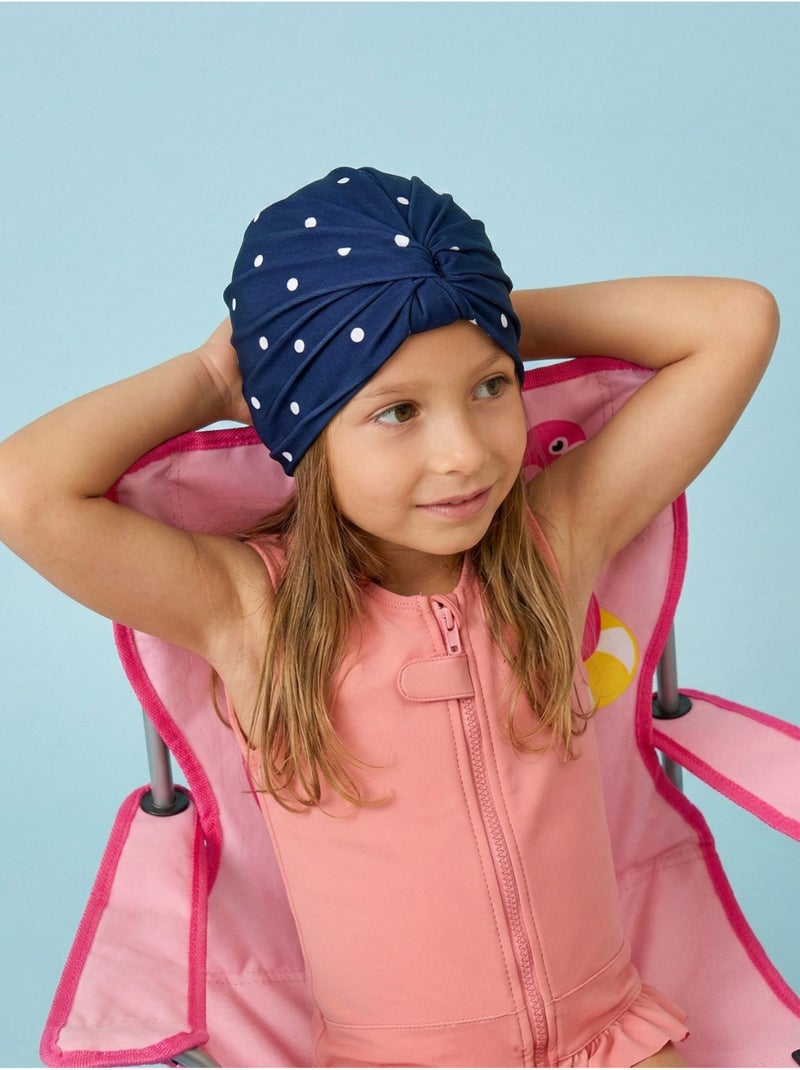 Turban de bain Anti-UV Fille Marine Bleu marine - Kiabi