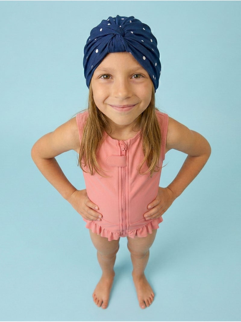 Turban de bain Anti-UV Fille Marine Bleu marine - Kiabi
