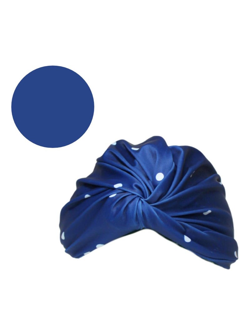 Turban de bain Anti-UV Fille Rita Bleu Blanc - Kiabi