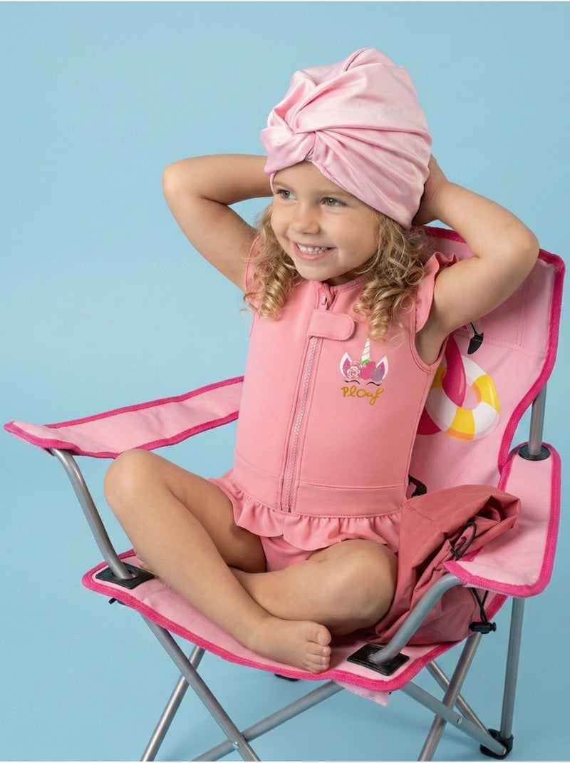 Turban de bain Anti-UV Fille Rosy Blanc Rose clair - Kiabi