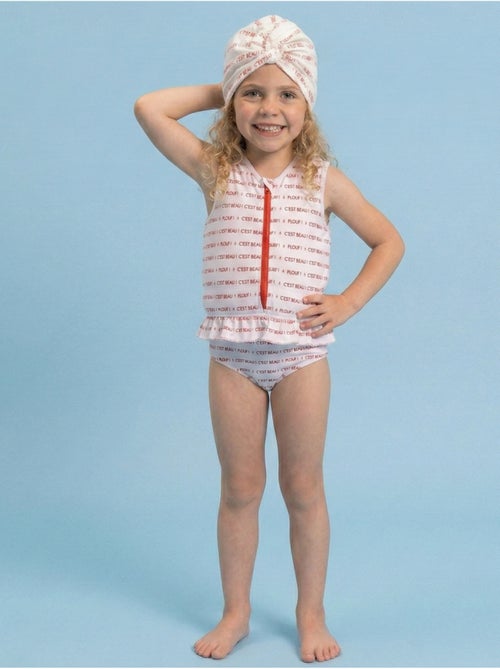 Turban de bain réversible Anti-UV Fille Butterfly - Kiabi