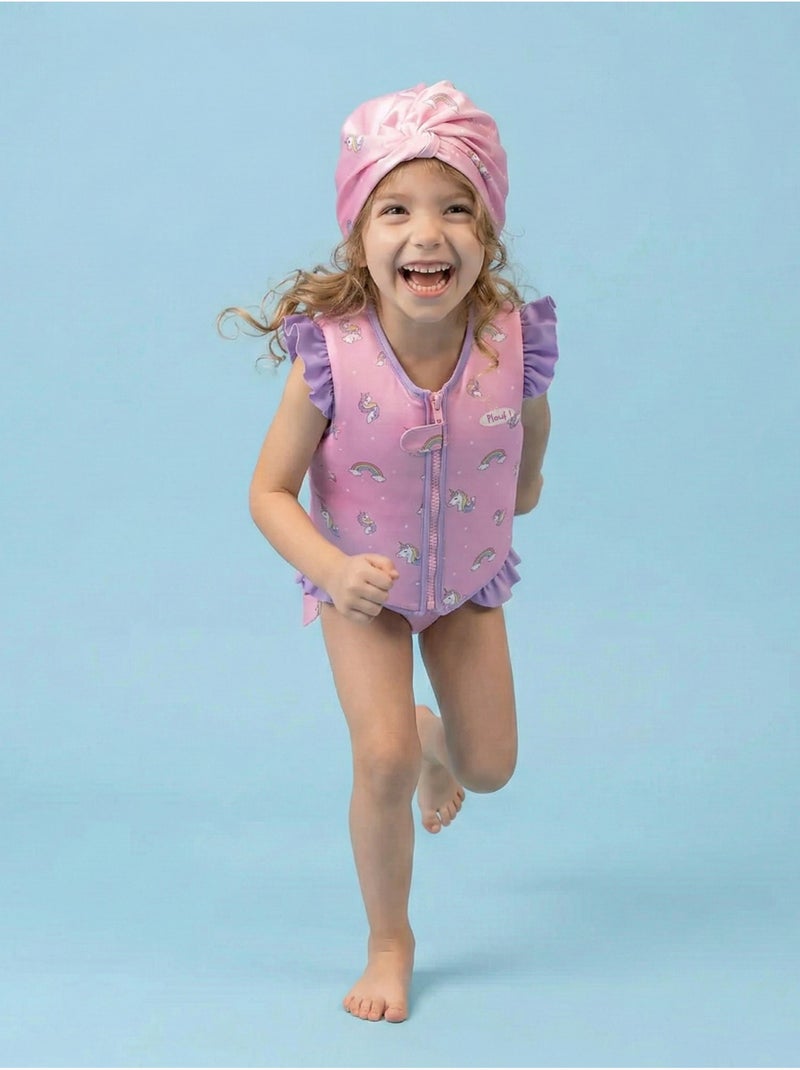 Turban de bain réversible Anti-UV Fille Celeste Violet - Kiabi