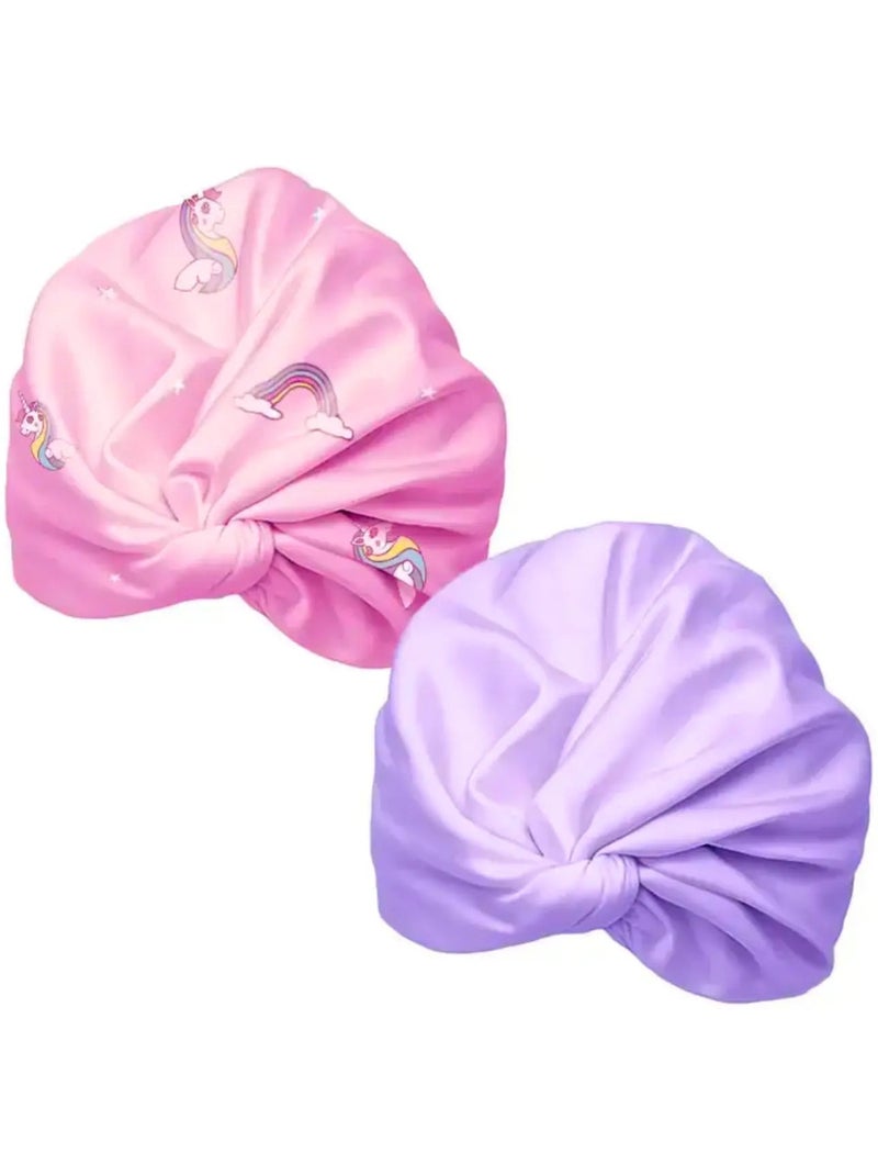 Turban de bain réversible Anti-UV Fille Celeste Violet - Kiabi
