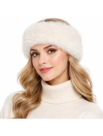 Turban fausse fourrure BELKIS