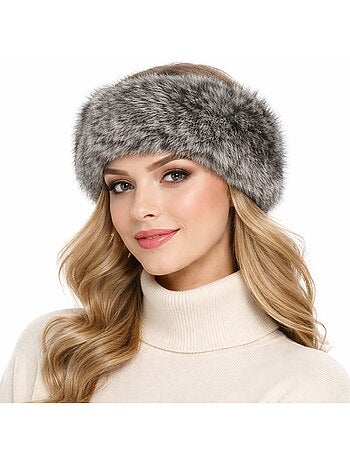Turban fausse fourrure BELKIS