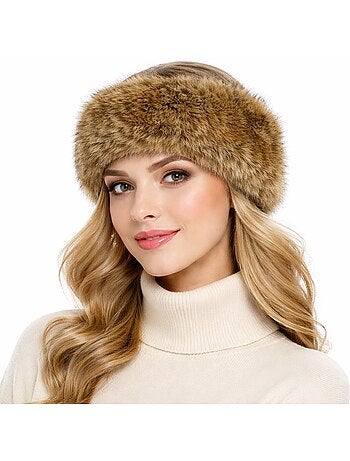 Turban fausse fourrure BELKIS
