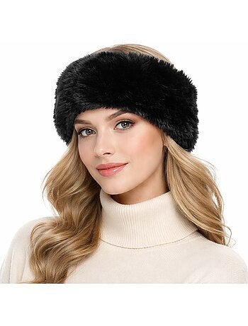 Turban fausse fourrure BELKIS