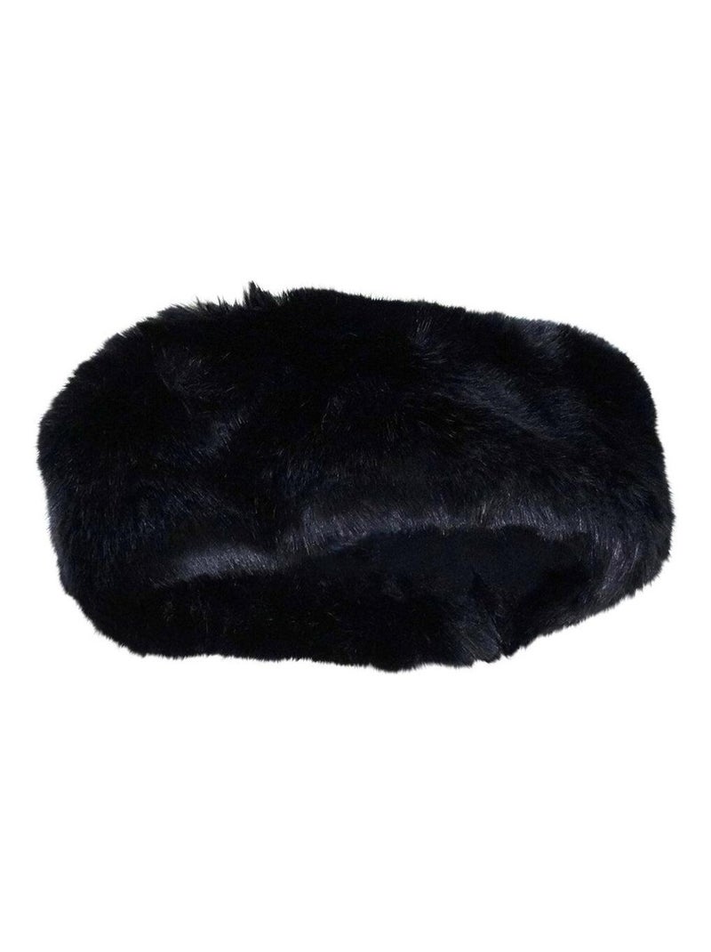 Turban fausse fourrure BELKIS Noir - Kiabi