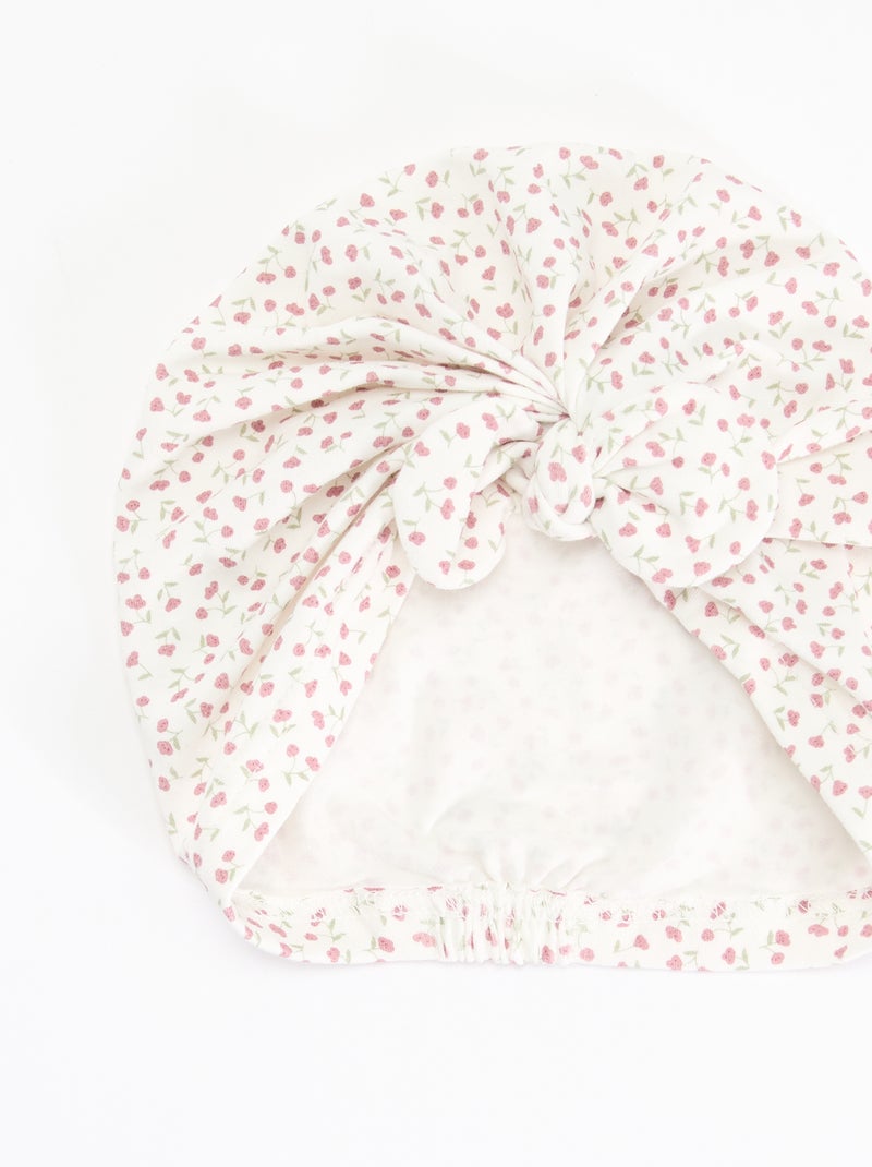 Turban imprimé Rose - Kiabi