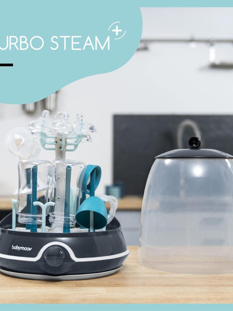 Turbo Steam Plus Stérilisateur Biberons 2 en 1 'Babymoov' Bleu - Kiabi