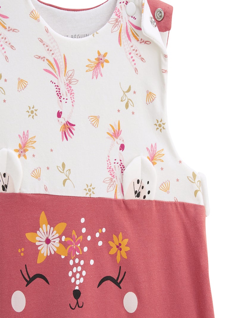 Turbulette d'été avec pieds retroussables Fiesta Rose foncé - Kiabi