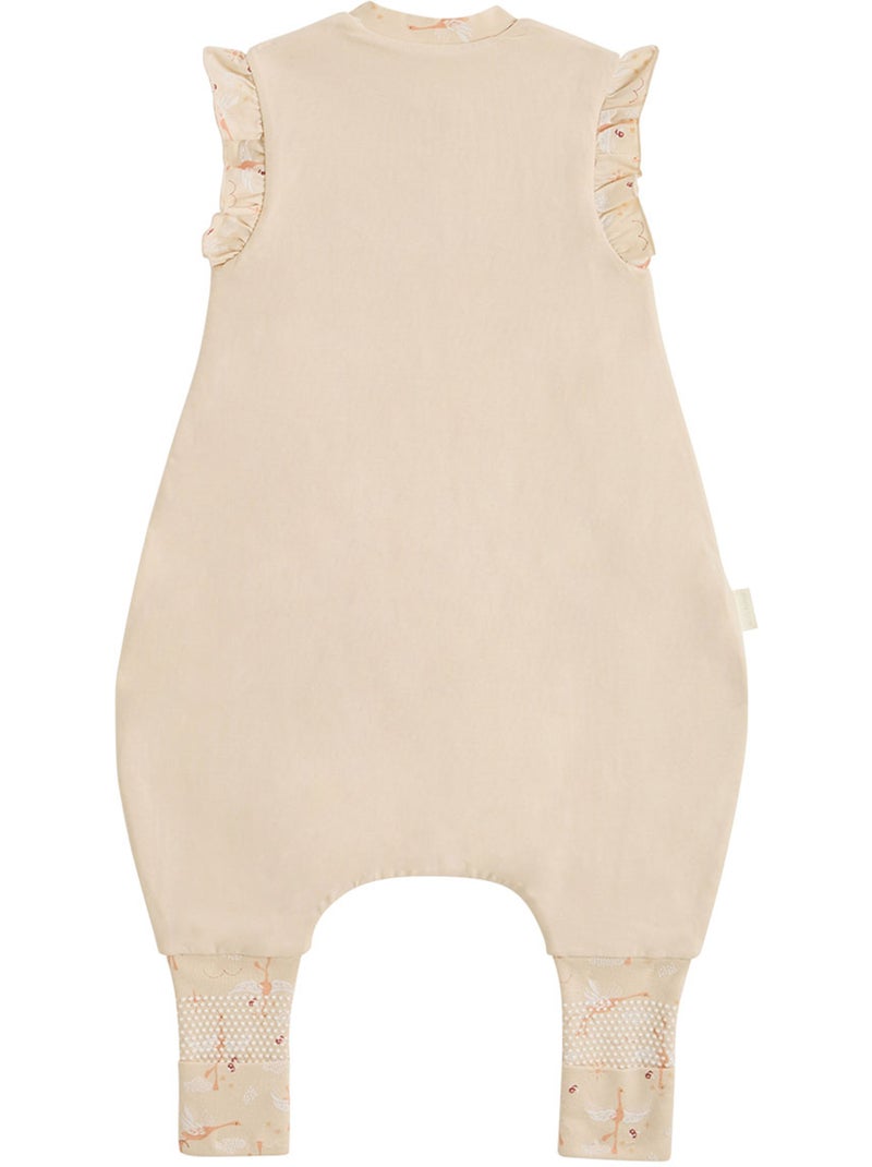 Turbulette d'été avec pieds retroussables Poésie d'été Beige clair - Kiabi