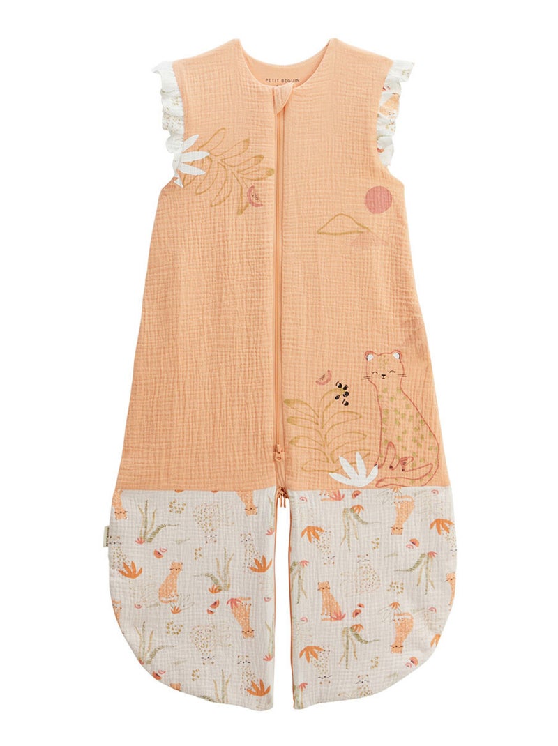 Turbulette d'été en gaze de coton avec jambes séparables Sierra Peche - Kiabi