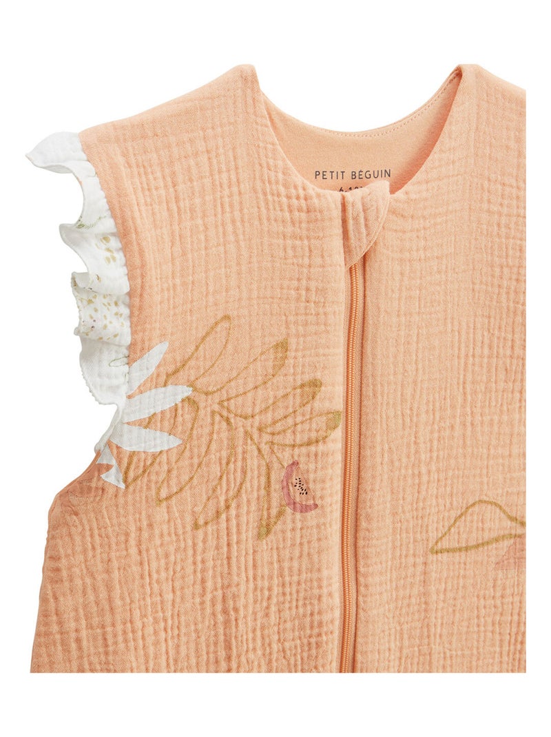 Turbulette d'été en gaze de coton avec jambes séparables Sierra Peche - Kiabi