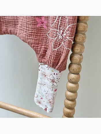 Turbulette d'été en gaze de coton avec pieds retroussables Arizona