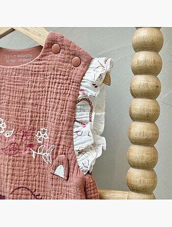 Turbulette d'été en gaze de coton avec pieds retroussables Arizona