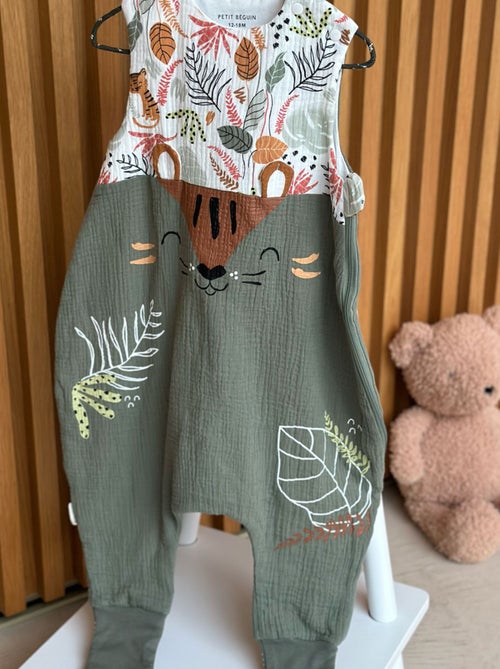 Turbulette d'été en gaze de coton avec pieds retroussables Dumbea - Kiabi