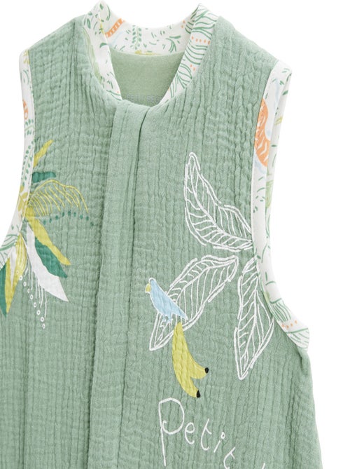 Turbulette d'été en gaze de coton avec pieds retroussables Kanha - Kiabi