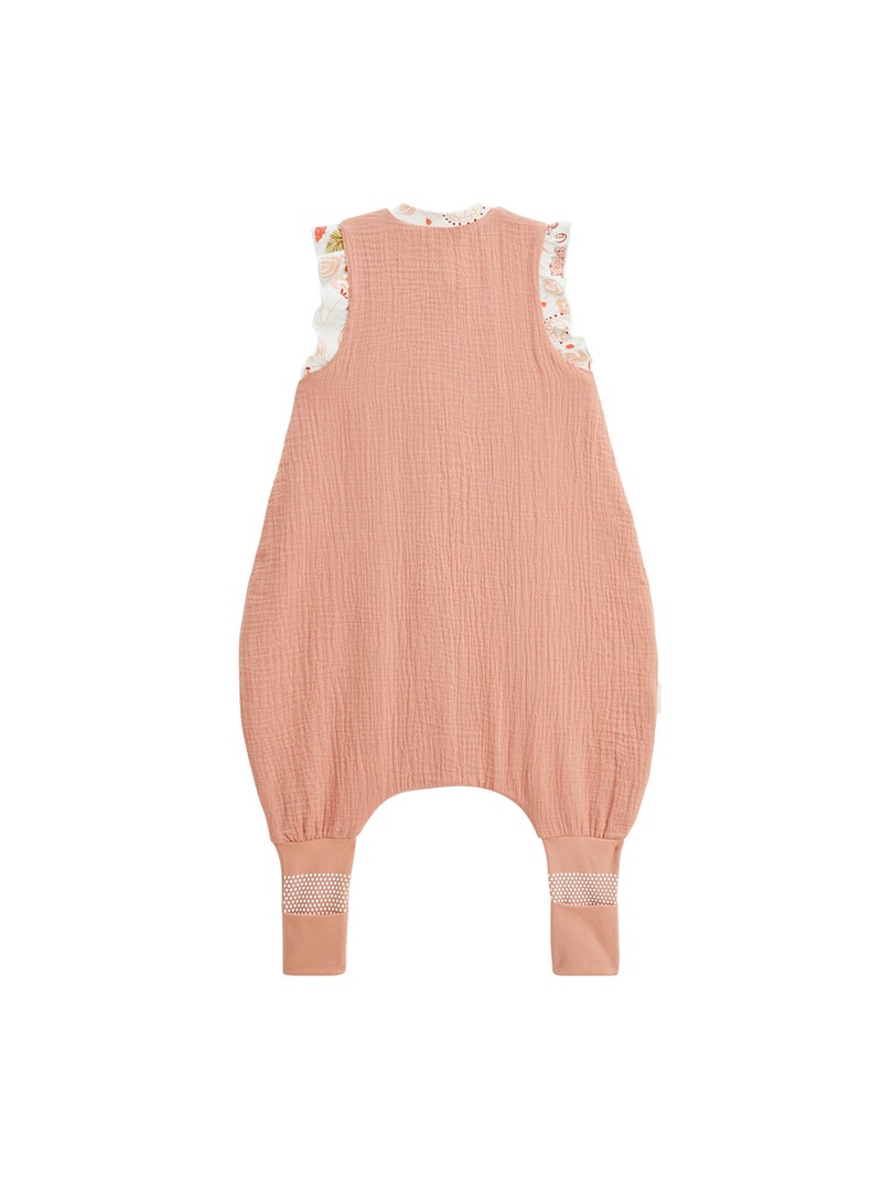 Turbulette d'été en gaze de coton avec pieds retroussables Mindanao Rose - Kiabi