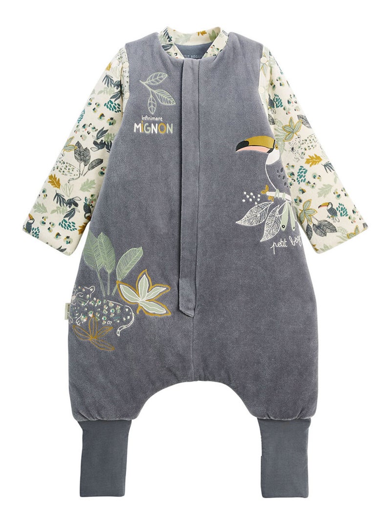 Turbulette d'hiver avec pieds retroussables et manches amovibles Boavista Gris Gris - Kiabi