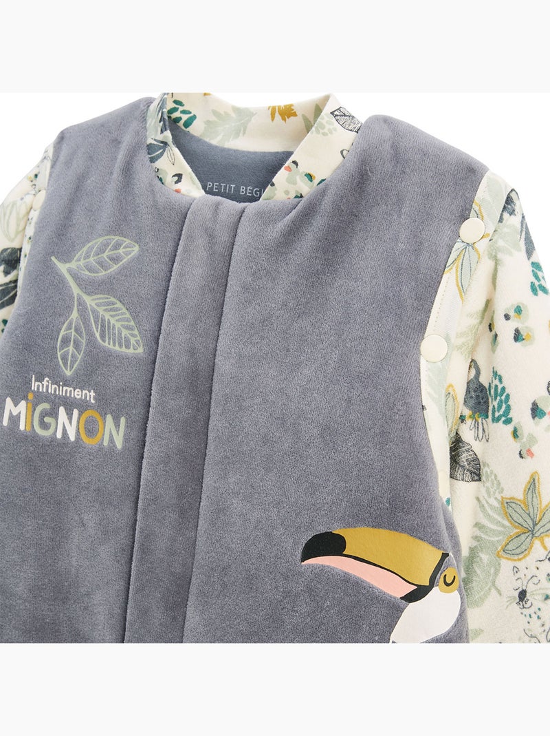 Turbulette d'hiver avec pieds retroussables et manches amovibles Boavista Gris Gris - Kiabi