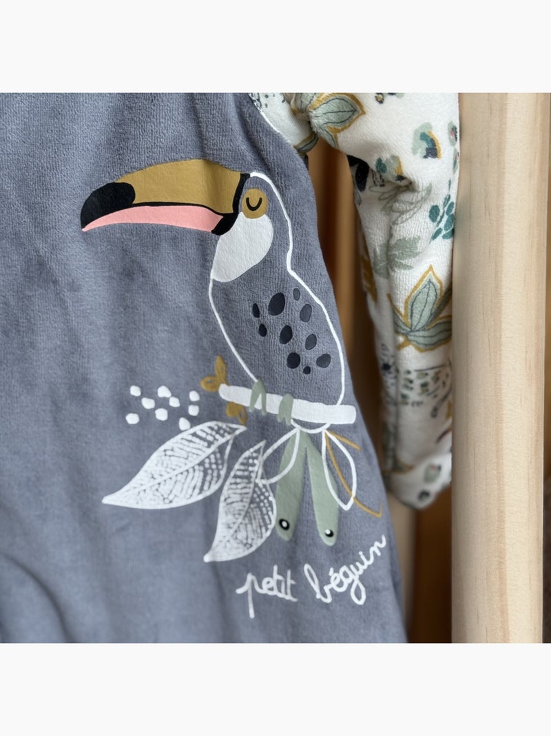 Turbulette d'hiver avec pieds retroussables et manches amovibles Boavista Gris Gris - Kiabi