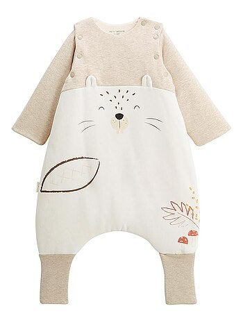Turbulette d'hiver avec pieds retroussables et manches amovibles Cracotte