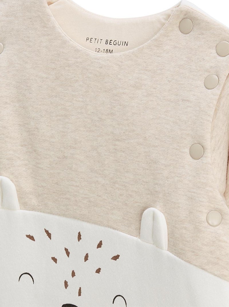 Turbulette d'hiver avec pieds retroussables et manches amovibles Cracotte Beige - Kiabi