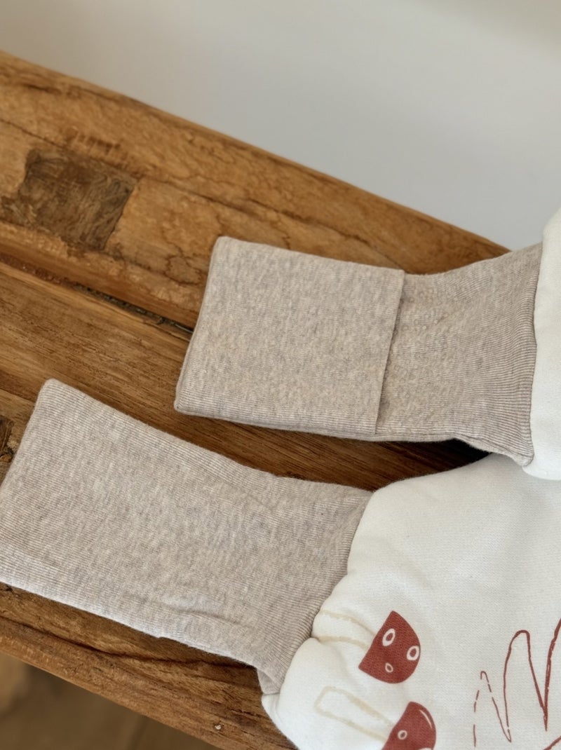 Turbulette d'hiver avec pieds retroussables et manches amovibles Cracotte Beige - Kiabi