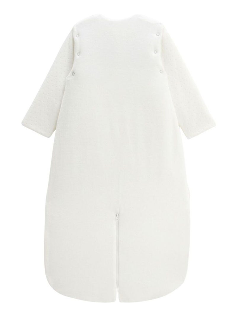 Turbulette d'hiver en velours avec manches amovibles et jambes séparables Baby Panda Ecru - Kiabi