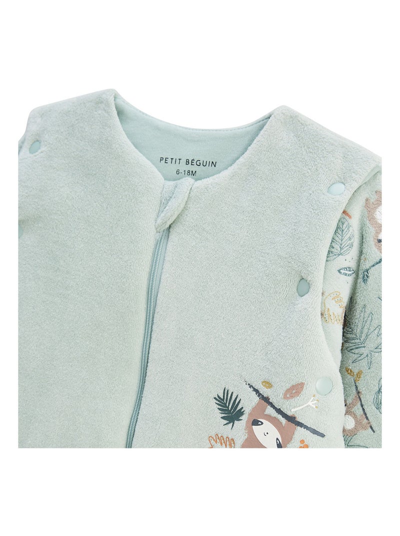 Turbulette d'hiver en velours avec manches amovibles et jambes séparables Cache-cache Vert - Kiabi