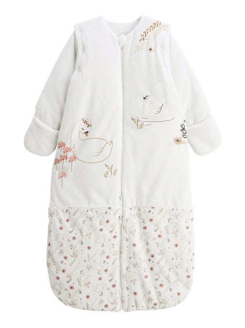 Turbulette d'hiver en velours avec manches amovibles et jambes séparables Perle - Kiabi Turbulette d'hiver en velours avec manches amovibles et jambes séparables Perle - Kiabi