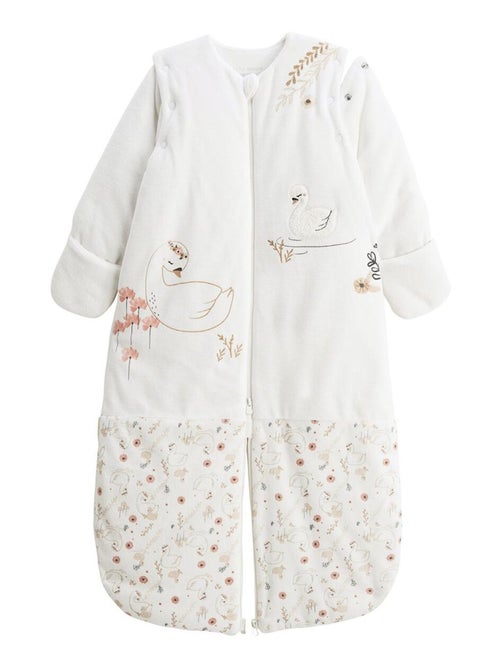 Turbulette d'hiver en velours avec manches amovibles et jambes séparables Perle - Kiabi Turbulette d'hiver en velours avec manches amovibles et jambes séparables Perle - Kiabi