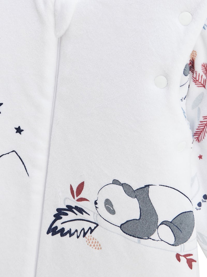 Turbulette d'hiver en velours avec manches amovibles et jambes séparables Tao Ecru - Kiabi