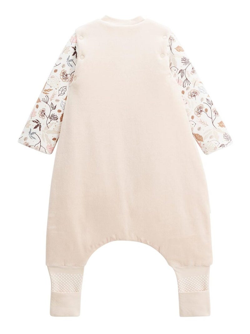 Turbulette d'hiver en velours avec pieds retroussables et manches amovibles Chincha Rose - Kiabi