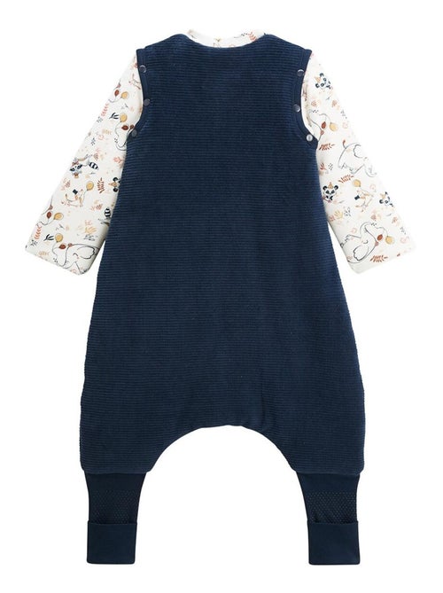 Turbulette d'hiver en velours avec pieds retroussables et manches amovibles Cirque d'automne - Kiabi