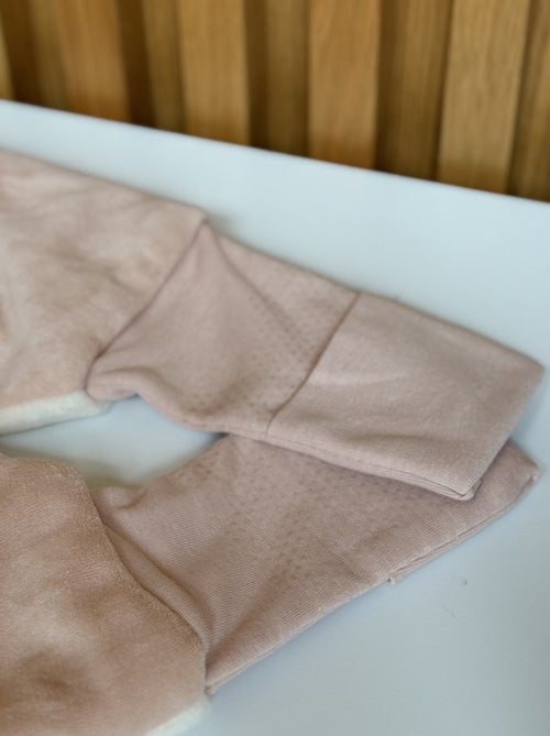 Turbulette d'hiver en velours avec pieds retroussables et manches amovibles Manouk - Kiabi