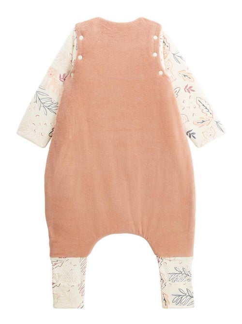 Turbulette d'hiver en velours avec pieds retroussables et manches amovibles Matcha - Kiabi