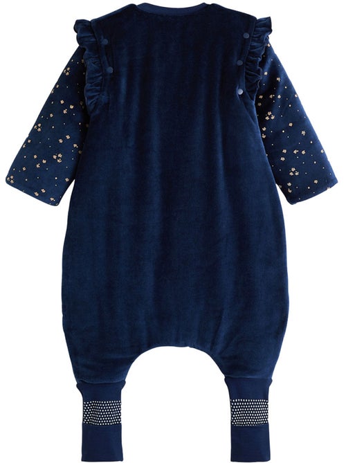 Turbulette d'hiver en velours avec pieds retroussables et manches amovibles ollie - Kiabi