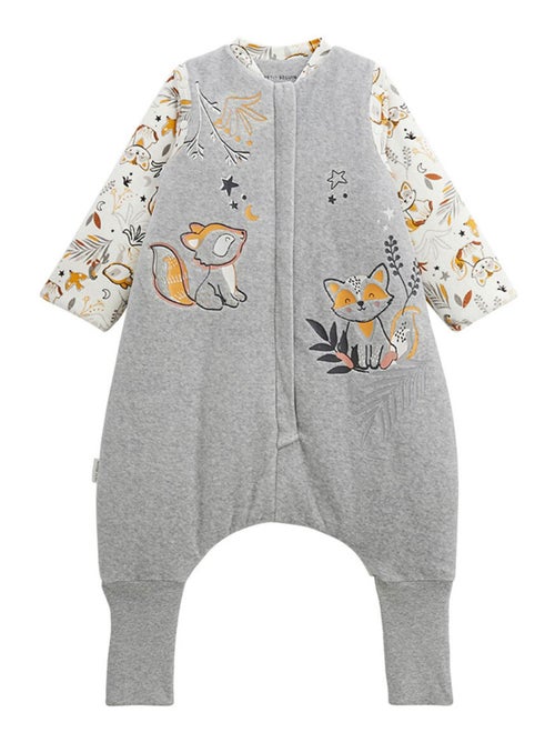 Turbulette d'hiver en velours avec pieds retroussables et manches amovibles Petit Loup - Kiabi