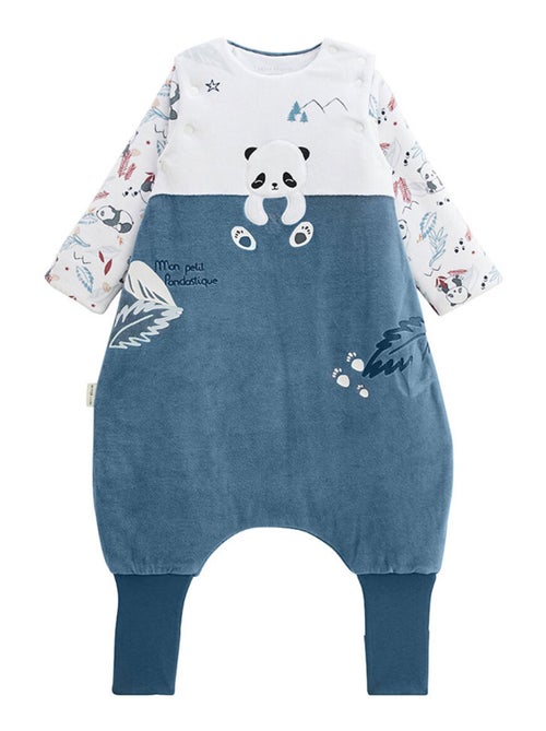 Turbulette d'hiver en velours avec pieds retroussables et manches amovibles Tao - Kiabi