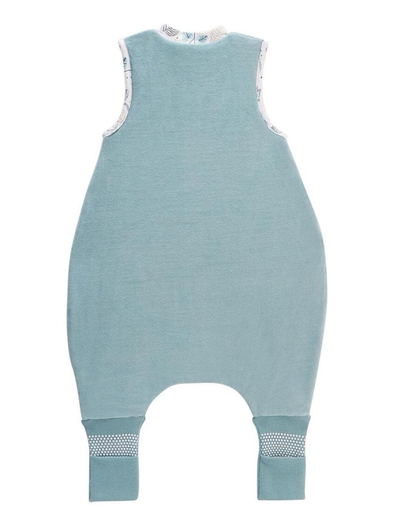 Turbulette d'hiver en velours avec pieds retroussables Félintrépide Bleu - Kiabi