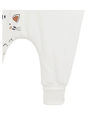 Turbulette d'hiver en velours avec pieds retroussables Gaufrette