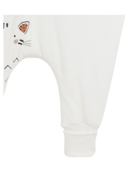 Turbulette d'hiver en velours avec pieds retroussables Gaufrette - Kiabi