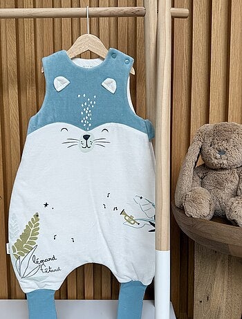 Turbulette d'hiver en velours avec pieds retroussables Oscar