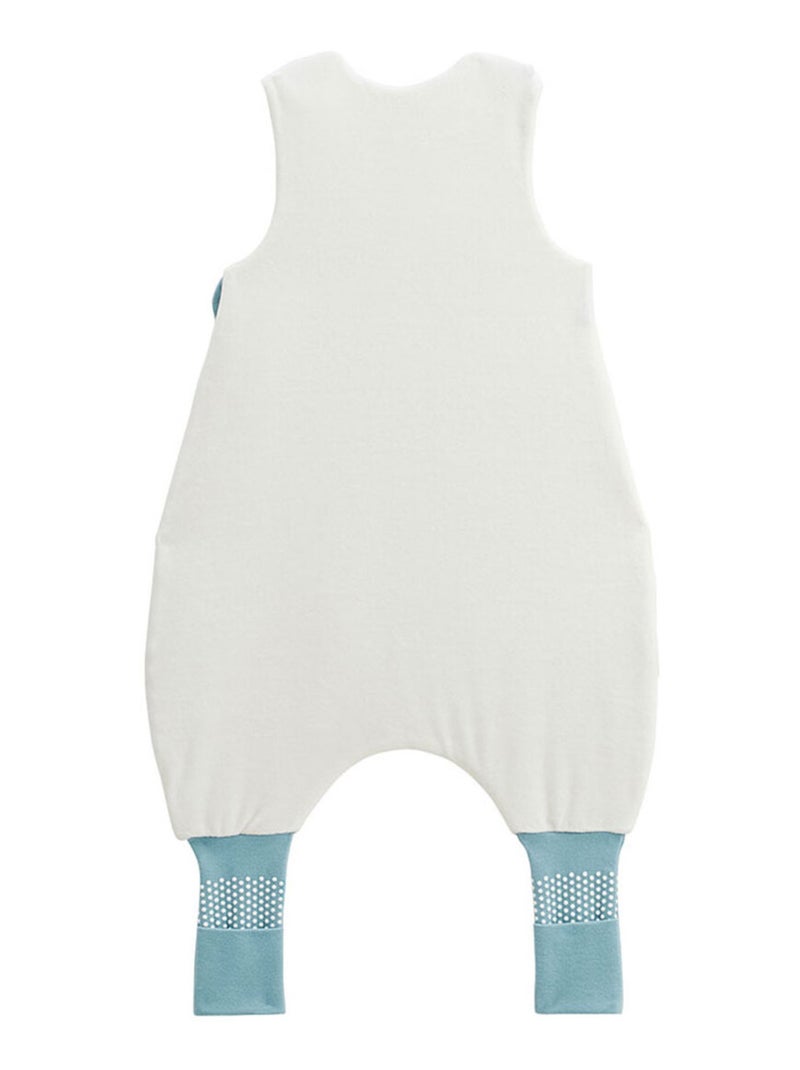 Turbulette d'hiver en velours avec pieds retroussables Oscar Bleu - Kiabi